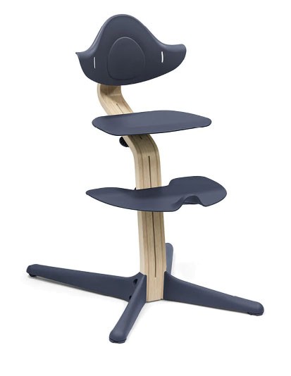 Stokke® Nomi® Chair Natur (Eichenfurnier/Buchenkern) Farbe Navy