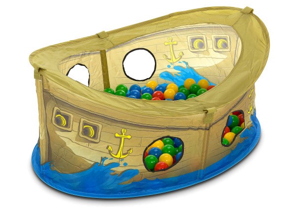 Bieco - Bällebad Piratenschiff mit 50 Bällen