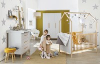 Schardt Kinderzimmer Venice Grey mit Hausbett inkl. Umbauseiten