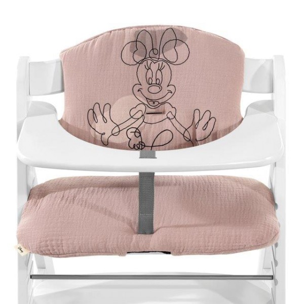 Hauck- Highchair Pad Select Minnie Mouse Rose